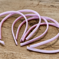 Čelenka saténová 9 mm - Svetlá ružová