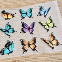 Nažehľovacia nálepka - Motýliky - 12 x 12 cm
