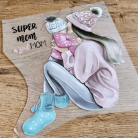 Nažehľovacia nálepka - Super Mom