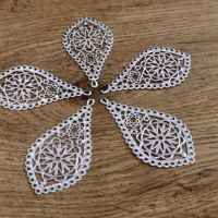 Filigrán - 78 x 42 mm - Strieborný