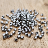 Korálka obrusovaná 3 mm - Strieborná