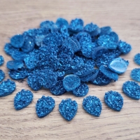 Ozdobné kamienky 10 x 14 mm - drsné - Modré