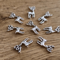Prívesok - Sobík - 27 x 18 mm - Strieborný