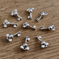 Prívesok - Kľúčik Myška - 19 x 12 mm - Strieborná