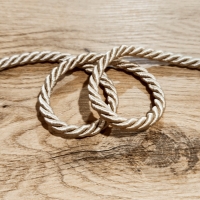Točená šnúrka 6,5 mm - Zlatohnedá