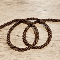 Točená šnúrka 6,5 mm - Čokoládová