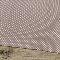 Bavlnená látka - Bodky 2 mm - Béžová - cena za 10 centimetrov