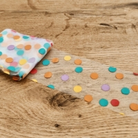Tylová stuha bodkovaná - 60 mm - Farebný MIx