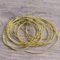 Bižutérna pružinová retiazka - Zlatá 1 mm - cena za balenie
