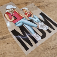 Nažehľovacia nálepka - MOM - 17 x 25 cm