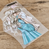 Nažehľovacia nálepka - Momy´s Girl - 15 x 26 cm