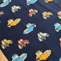 Úplet - Traktor, Báger na tmavomodrom - cena za 10 centimetrov