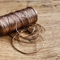 Ozdobná šnúrka - Ružové zlato - 1,5 mm