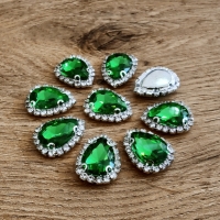 Našívacia sklenená aplikácia - Zelená