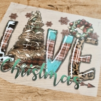 Nažehľovacia nálepka - Love Christmas - 23 x 18,5 cm