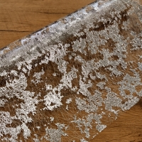 Tyl - Dekoračný - šírka 50 cm - Strieborný