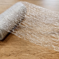 Tyl 15 cm - Pavučina - Strieborný