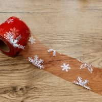 Tylová stuha 60 mm - Červená