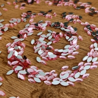 Ozdobné kamienky 5 x 10 mm - hladké - Svetlé ružové