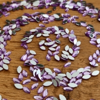 Ozdobné kamienky 5 x 10 mm - hladké - Fialkové