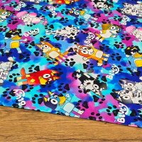 Teplákovina - Bluey - cena za 10 centimetrov