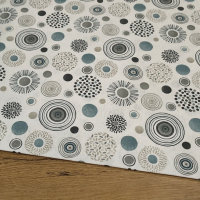 Bavlna režná - Kruhy - cena za 10 centimetrov