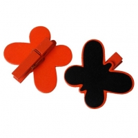 Ozdobný motýlik so štipčekom a plochou na písanie