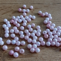 Korálky perličkové - 6 mm - Melírové ružové