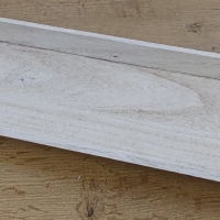 Drevený podnos - 3 x 17 x 43 cm - Bielo šedý