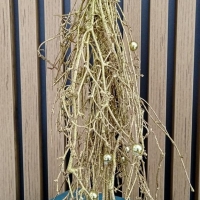 Aplikácia ozdobná Stromček - Zlatý - 40 cm
