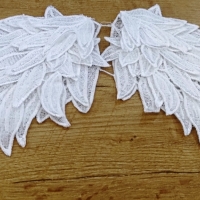 Anjelské krídla - Biele - 380 x 130 mm
