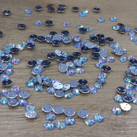 Ozdobné kamienky našívacie 6 mm - Crystal AB