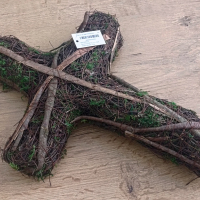 Kríž - Prútený - 25 x 35 cm