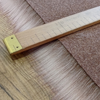 Kožušina umelá - Powder Pink - cena za 10 cm, 1500 g/m