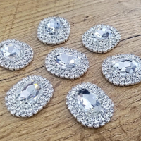 Ozdoba štrasová - 24 x 30 - Crystal