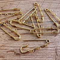 Brošňová spinka 50 mm - Zlatá