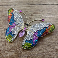 Brošňa Motýľ - Multicolor