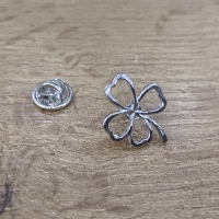 Napichovacia brošňa Štvorlístok - Strieborný