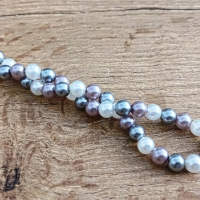 Korálky Perličkové-6 mm - MIX - 61 kusov