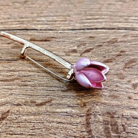 Brošňa Tulipán - Ružový