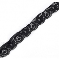 Krajka 10 mm - čierna
