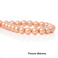 Korálka 8 mm - Marhuľovo pomarančová