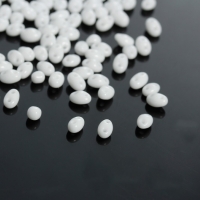 Korálky super duo biele - 10 gramov