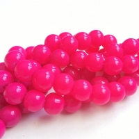 Sklenené korálky Fuchsia 10 mm