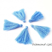 Strapcový prívesok 27 mm - modrý svetlý