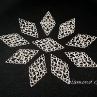 Filigrán - 45 x 26 mm - Striebro