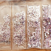 Ozdobné kamienky - Ružový opál - Mix veľkostí 1584 Kusov