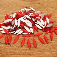 Ozdobné kamienky 4 x 15 mm - Červené