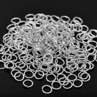 Spojovacie krúžky strieborné 4 mm - balenie 500 kusov