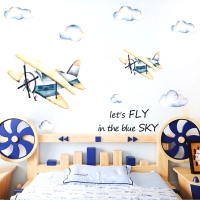 Nálepka na stenu - Lets Fly in the Blue Sky